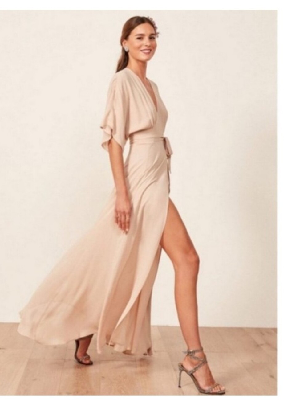 Reformation Winslow Dress Blush Pink Photo Wedding Guest Perfection Xs